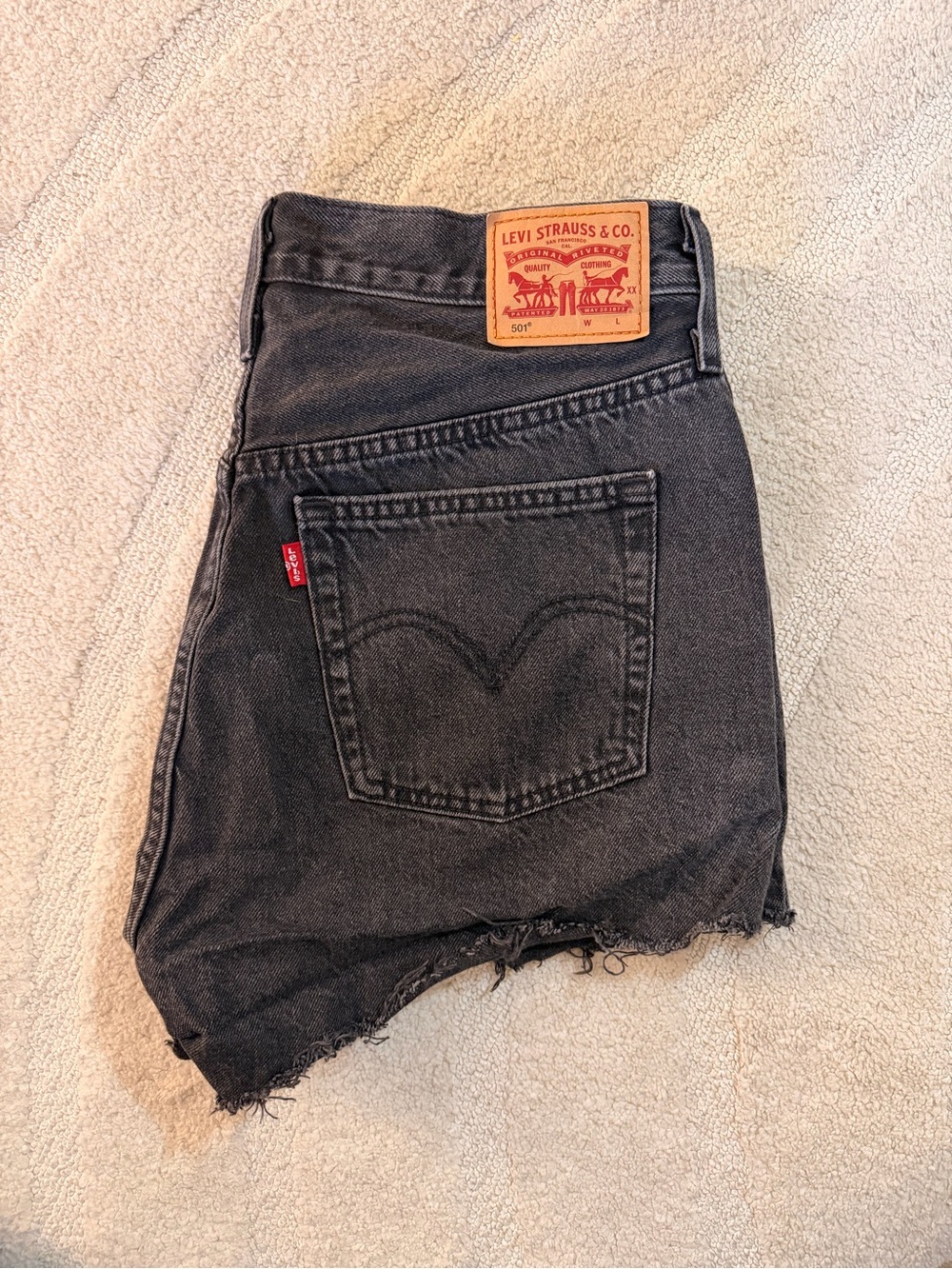 Levi’s 501 Women’s W29 Black High Rise Cutoff Denim Shorts